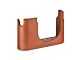 Fondina Q3, pelle, cognac