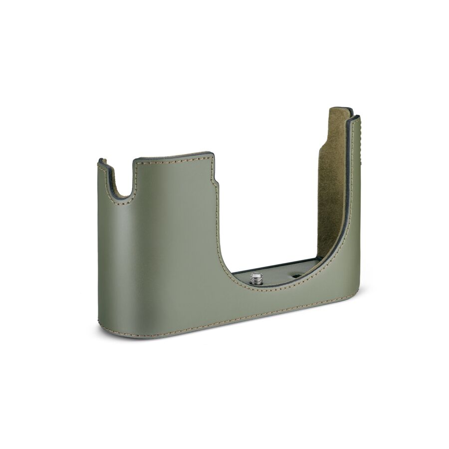 Fondina Q3, pelle, verde oliva